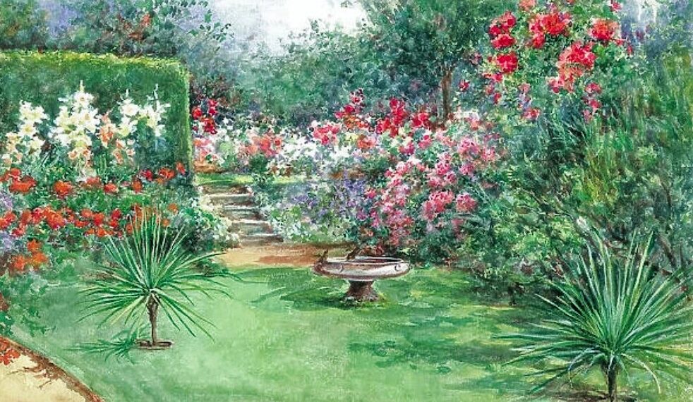 Bain d’oiseaux propre avec eau renouvelée au jardin