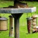 Mangeoire anti-étourneaux adaptée aux petits oiseaux du jardin